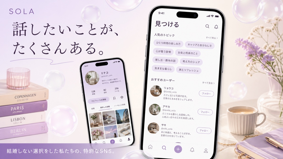 SOLA 4つの画面